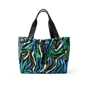 Disco Zebra Green Tote Bag - DVF - Diane von Furstenberg - New